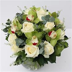 Exotic White Roses