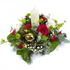 peace &amp; joy candle arrrangement