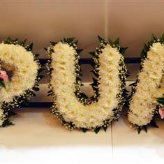 Massed Letters foliage edge